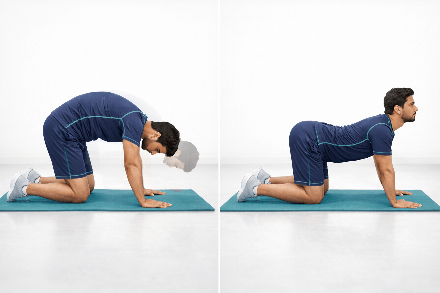 Cat camel exercise