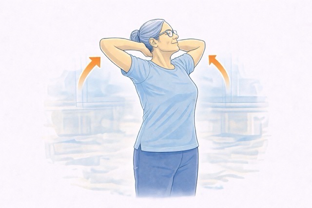 Pectoral stretch exercise