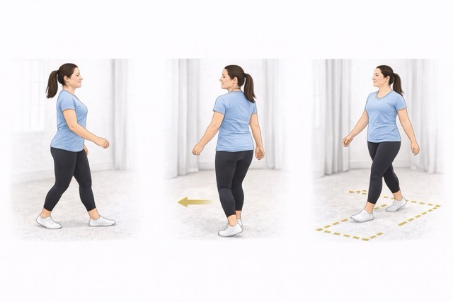 Walking exercises in sequence