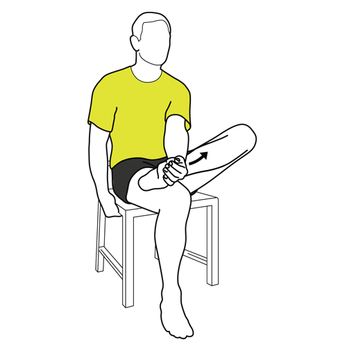 Seated Plantar Fascia Stretch